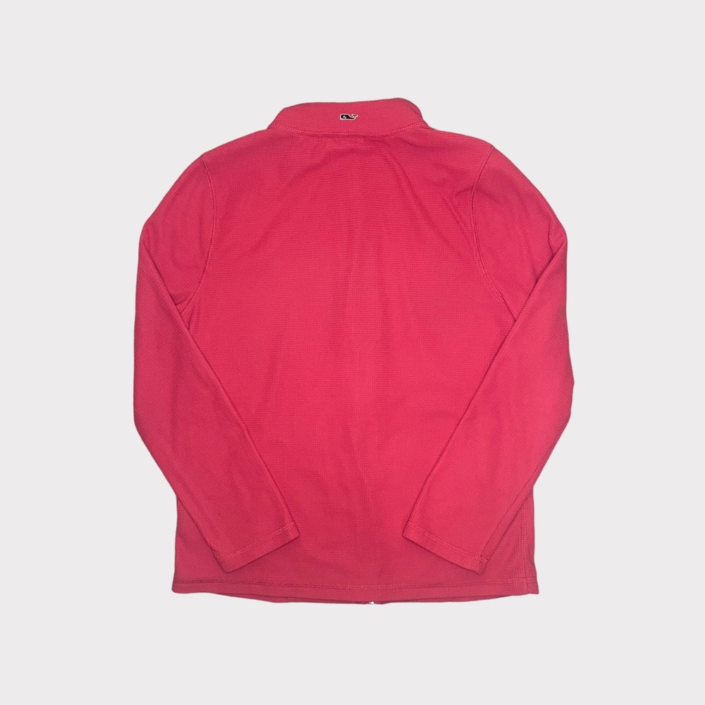 Vineyard Vines Pink Full Zip Textured Light Jacket - Picture 7 of 8